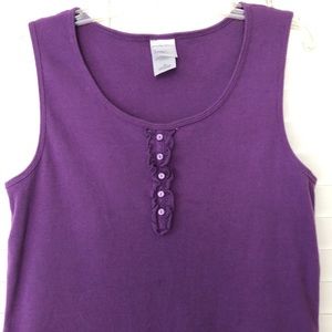jms Just my size Tank Top Purple SZ 1X 16W